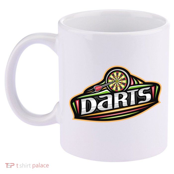 Darts Logo 11oz C Handle Ceramic Mug