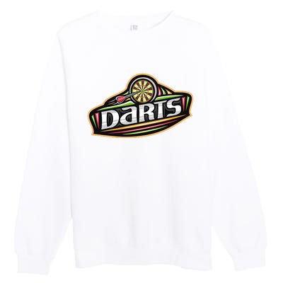 Darts Logo Premium Crewneck Sweatshirt