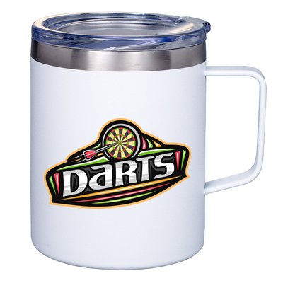 Darts Logo 12oz Stainless Steel Coffee Mug