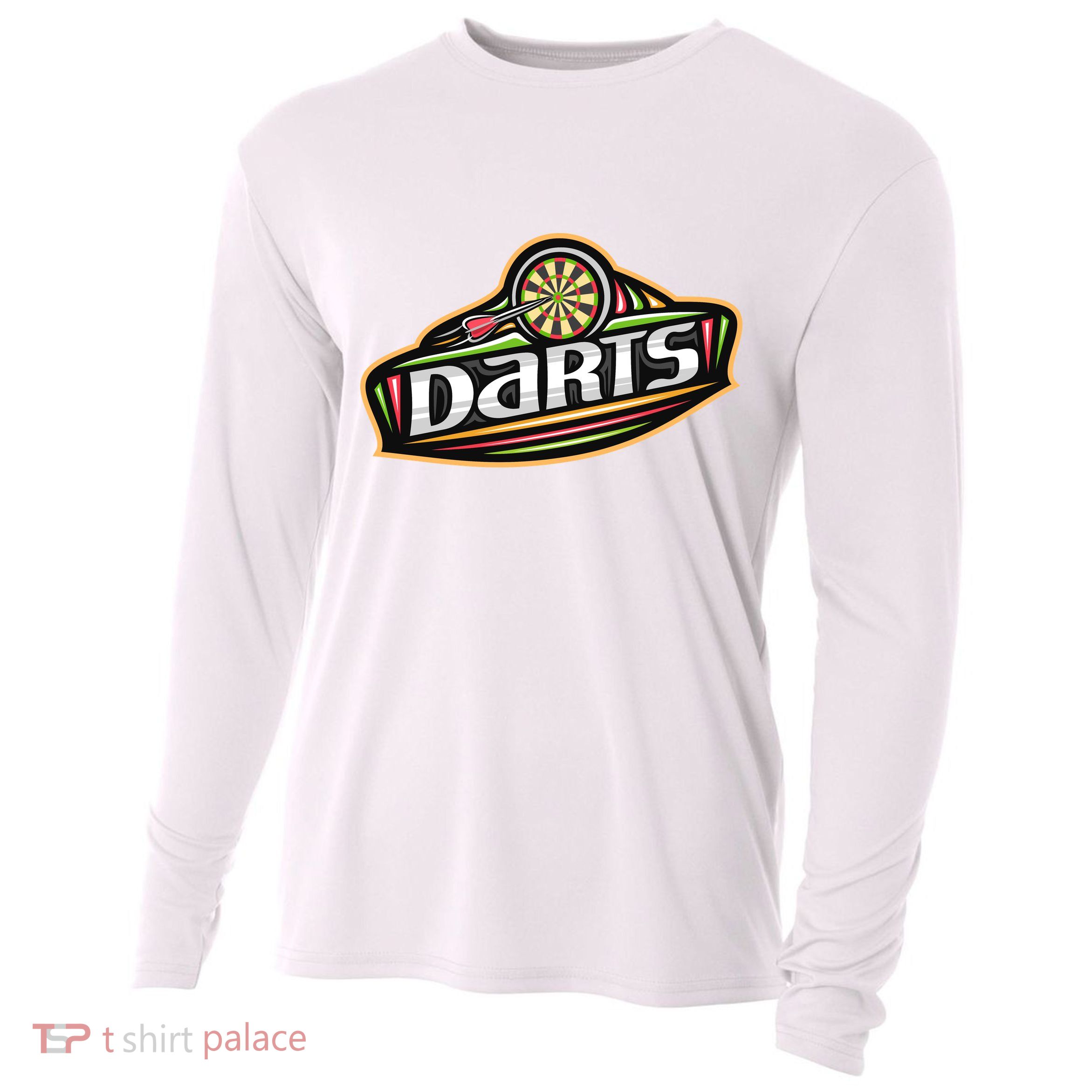 Darts Logo Cooling Performance Long Sleeve Crew