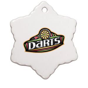 Darts Logo Ceramic Star Ornament