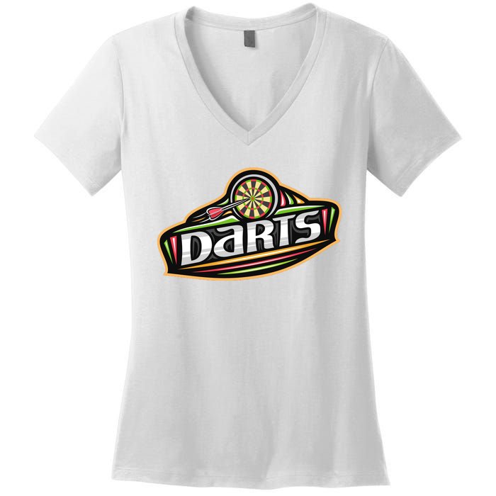 Darts Logo Women's V-Neck T-Shirt