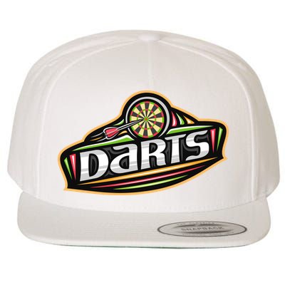 Darts Logo Wool Snapback Cap