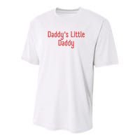 Daddys Little Daddy Funny Daddys Little Meatball Youth Performance Sprint T-Shirt