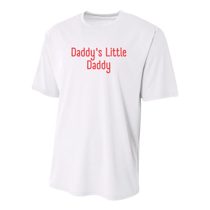 Daddys Little Daddy Funny Daddys Little Meatball Youth Performance Sprint T-Shirt