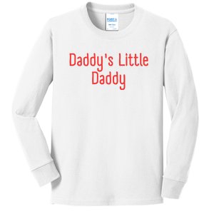 Daddys Little Daddy Funny Daddys Little Meatball Kids Long Sleeve Shirt