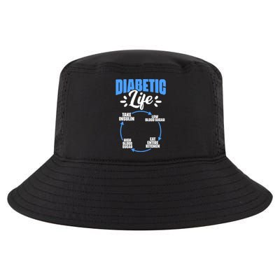 Diabetic Life Diabetes Warrior Diabetes Awareness Gift Cool Comfort Performance Bucket Hat