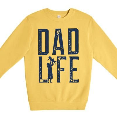 Dad Life Dad Premium Crewneck Sweatshirt