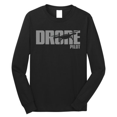 Drone Life Design For Drone Pilot And Drone Operator Long Sleeve Shirt