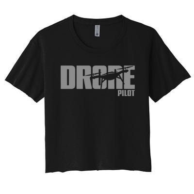 Drone Life Design For Drone Pilot And Drone Operator Women's Crop Top Tee