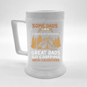 Dads Like Drinking Great Dads Go Camping With Daughters Beer Stein