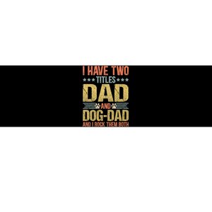 Dog Lover Dad Funny Puppy Father Bumper Sticker