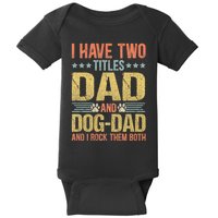 Dog Lover Dad Funny Puppy Father Baby Bodysuit