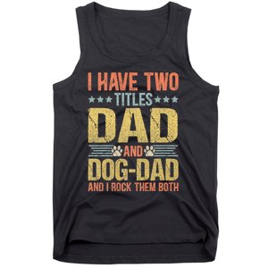 Dog Lover Dad Funny Puppy Father Tank Top