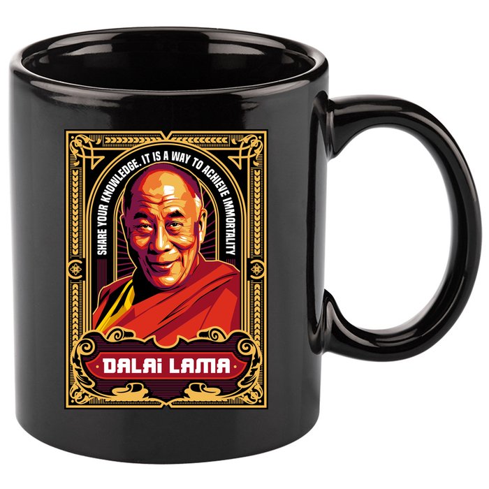DALAI LAMA 11oz C Handle Ceramic Mug