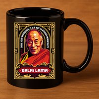DALAI LAMA 11oz C Handle Ceramic Mug