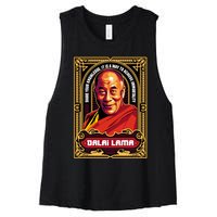 DALAI LAMA Women's Racerback Cropped Tank