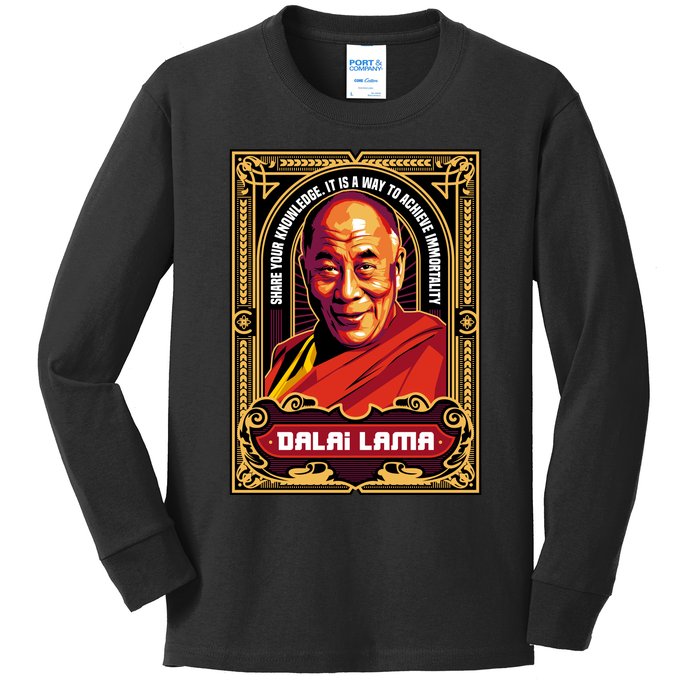 DALAI LAMA Kids Long Sleeve Shirt