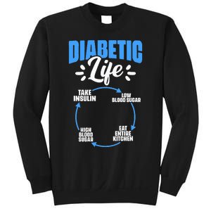 Diabetic Life Diabetes Warrior Diabetes Awareness Sweatshirt