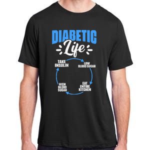 Diabetic Life Diabetes Warrior Diabetes Awareness Adult ChromaSoft Performance T-Shirt