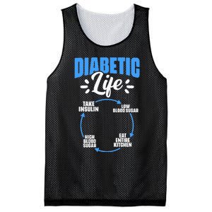 Diabetic Life Diabetes Warrior Diabetes Awareness Mesh Reversible Basketball Jersey Tank