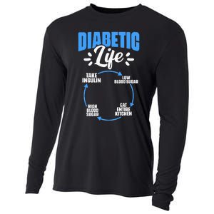 Diabetic Life Diabetes Warrior Diabetes Awareness Cooling Performance Long Sleeve Crew