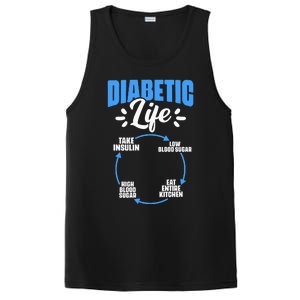 Diabetic Life Diabetes Warrior Diabetes Awareness PosiCharge Competitor Tank