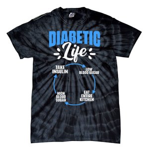 Diabetic Life Diabetes Warrior Diabetes Awareness Tie-Dye T-Shirt