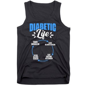 Diabetic Life Diabetes Warrior Diabetes Awareness Tank Top