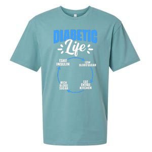 Diabetic Life Diabetes Warrior Diabetes Awareness Sueded Cloud Jersey T-Shirt