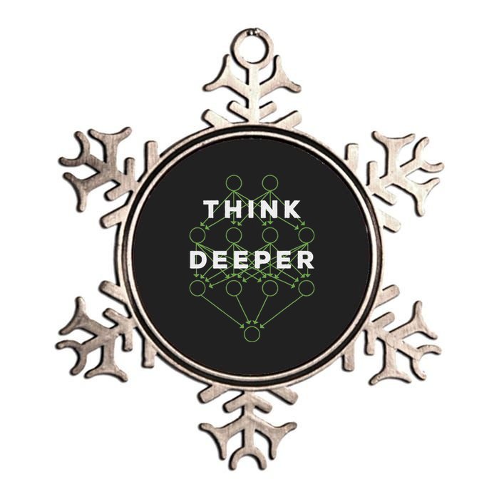 Deep Learning Data Scientist Gift Ai Developer Metallic Star Ornament