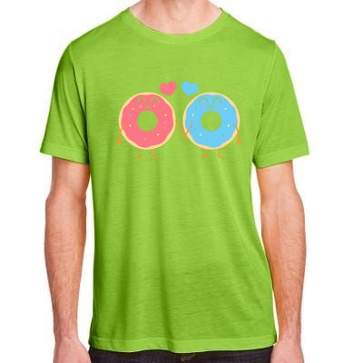 Donuts Love Doughnut Couple Valentine's Day Gift Adult ChromaSoft Performance T-Shirt