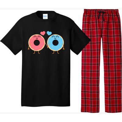 Donuts Love Doughnut Couple Valentine's Day Gift Pajama Set