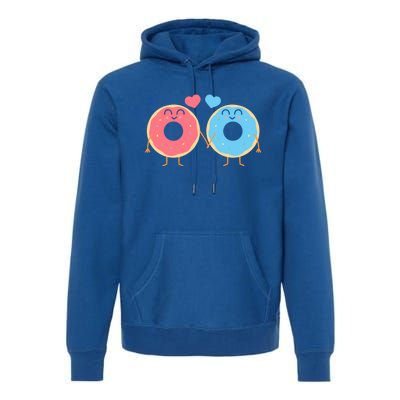 Donuts Love Doughnut Couple Valentine's Day Gift Premium Hoodie