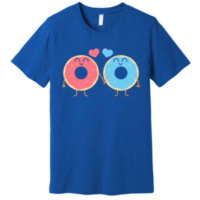 Donuts Love Doughnut Couple Valentine's Day Gift Premium T-Shirt