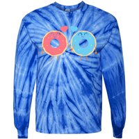 Donuts Love Doughnut Couple Valentine's Day Gift Tie-Dye Long Sleeve Shirt