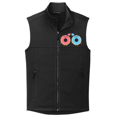 Donuts Love Doughnut Couple Valentine's Day Gift Collective Smooth Fleece Vest