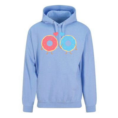 Donuts Love Doughnut Couple Valentine's Day Gift Unisex Surf Hoodie