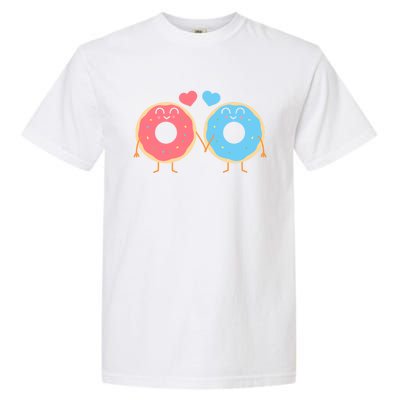 Donuts Love Doughnut Couple Valentine's Day Gift Garment-Dyed Heavyweight T-Shirt