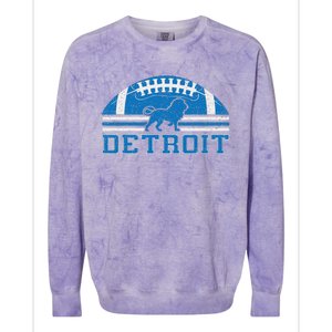 Detroit Lovers Detroit Souvenir Detroit Retro Colorblast Crewneck Sweatshirt