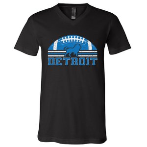 Detroit Lovers Detroit Souvenir Detroit Retro V-Neck T-Shirt