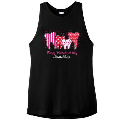 Dental Life Dentist Funny Tooth Happy Valentine's Day Gift Ladies PosiCharge Tri-Blend Wicking Tank