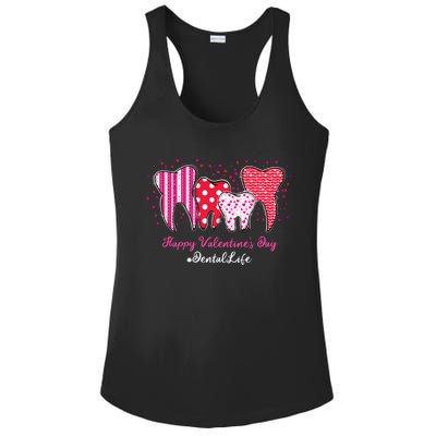 Dental Life Dentist Funny Tooth Happy Valentine's Day Gift Ladies PosiCharge Competitor Racerback Tank