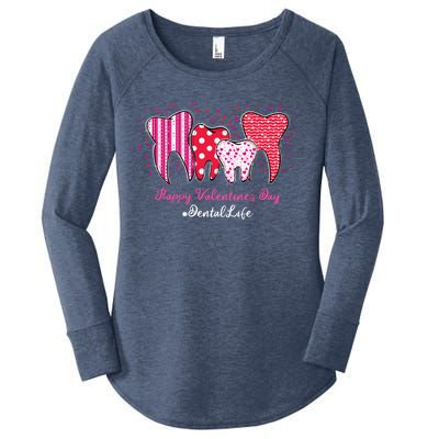 Dental Life Dentist Funny Tooth Happy Valentine's Day Gift Women's Perfect Tri Tunic Long Sleeve Shirt