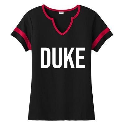 Duke Logo Ladies Halftime Notch Neck Tee