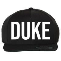 Duke Logo Wool Snapback Cap