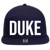 Duke Logo 7 Panel Mesh Trucker Snapback Hat