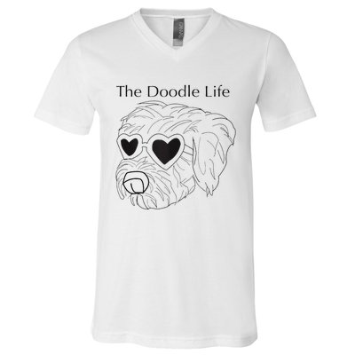 Doodle Life V-Neck T-Shirt