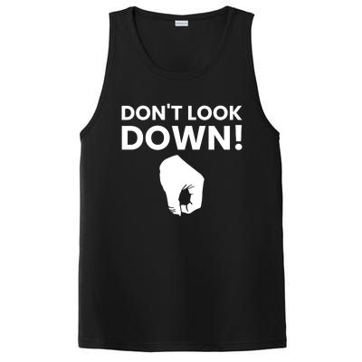 DonT Look Down Humor Graphic PosiCharge Competitor Tank