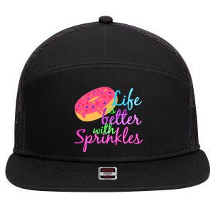 Doughnut Lover 7 Panel Mesh Trucker Snapback Hat